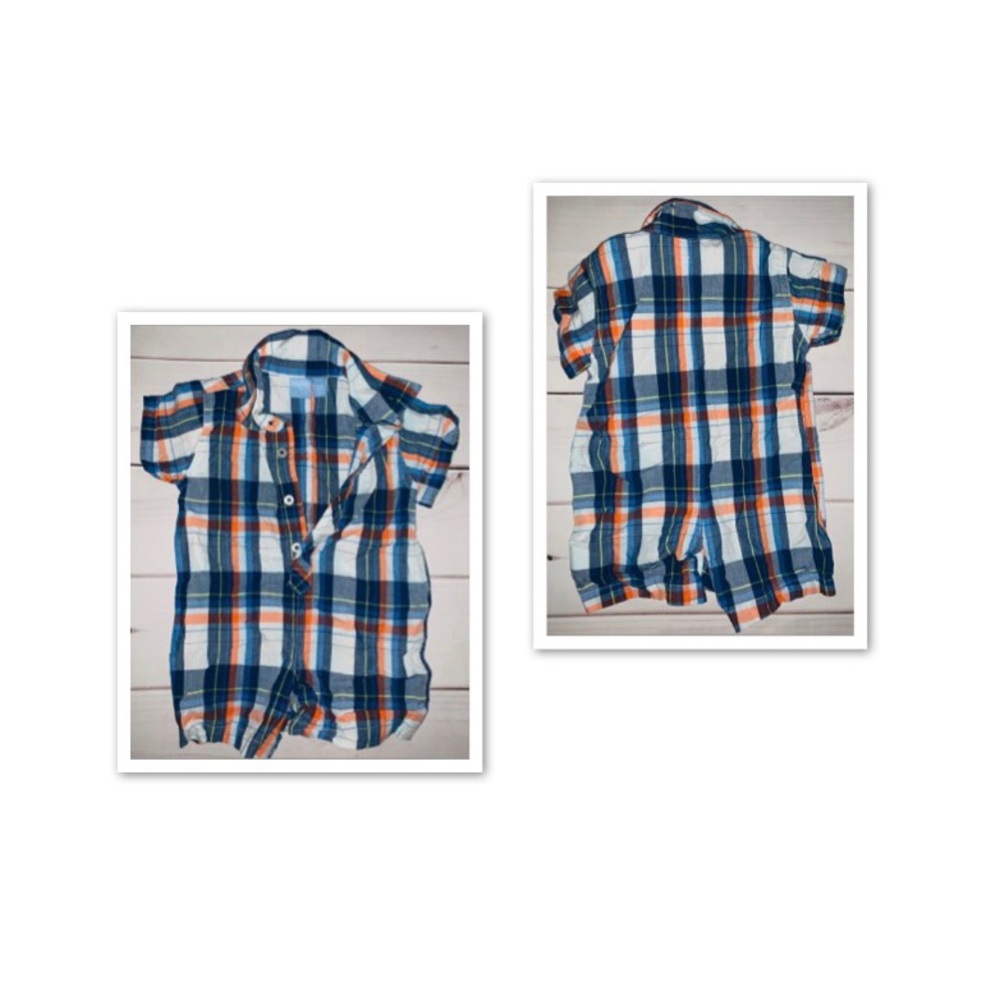 Worn once boy one piece shorts jumpsuit